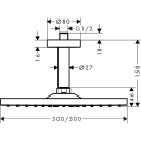 hansgrohe Raindance E Kopfbrause 300 1jet EcoSmart mit...
