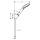 hansgrohe Vernis Blend Brausehalterset 100 Vario EcoSmart mit Brauseschlauch 160 cm, Chrom