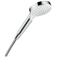 hansgrohe Crometta Handbrause 100 1jet EcoSmart, Weiß/Chrom