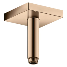 AXOR ShowerSolutions Deckenanschluss 100 mm eckig, Polished Red Gold