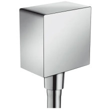 hansgrohe FixFit Wandanschluss Square mit Rückflussverhinderer, Chrom