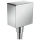 hansgrohe FixFit Wandanschluss Square mit Rückflussverhinderer, Chrom