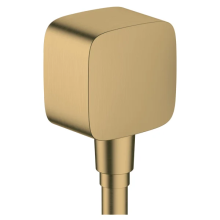 hansgrohe FixFit Wandanschluss mit Rückflussverhinderer, Brushed Bronze