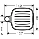 hansgrohe Casetta Seifenschale E, Chrom