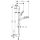 hansgrohe Crometta Brauseset 100 Vario EcoSmart mit Brausestange 65 cm, Weiß/Chrom