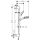 hansgrohe Crometta Brauseset 100 Vario EcoSmart mit Brausestange 90 cm, Weiß/Chrom
