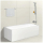 hansgrohe Crometta Brauseset 100 Vario mit Brausestange 65 cm und Seifenschale, Weiß/Chrom