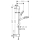 hansgrohe Crometta Brauseset 100 Vario mit Brausestange 65 cm und Seifenschale, Weiß/Chrom