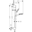 hansgrohe Crometta Brauseset 100 Vario EcoSmart+ mit...