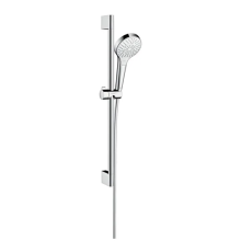 hansgrohe Croma Select S Brauseset 110 Multi EcoSmart mit Brausestange 65 cm, Weiß/Chrom