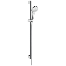 hansgrohe Croma Select S Brauseset 110 Multi EcoSmart mit Brausestange 90 cm, Weiß/Chrom