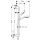 hansgrohe Croma Select S Brauseset 110 Multi EcoSmart mit Brausestange 90 cm, Weiß/Chrom