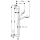 hansgrohe Croma Select E Brauseset 110 Vario EcoSmart mit Brausestange 65 cm, Weiß/Chrom