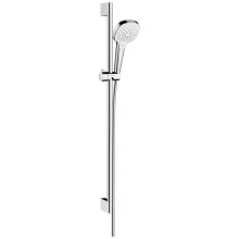hansgrohe Croma Select E Brauseset 110 Vario EcoSmart mit Brausestange 90 cm, Weiß/Chrom