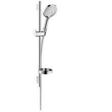 hansgrohe Raindance Select S Brauseset 120 3jet mit Brausestange 65 cm und Seifenschale, Chrom