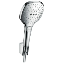 hansgrohe Raindance Select E Brausehalterset 120 3jet mit Brauseschlauch 125 cm, Chrom
