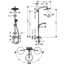 hansgrohe Croma Select S Showerpipe 280 1jet mit...