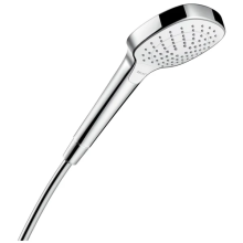 hansgrohe Croma Select E Handbrause 110 Vario EcoSmart, Weiß/Chrom