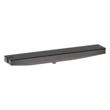 hansgrohe Rainfinity Wandanschluss Porter 500 mit Brausehalter links und Duschablage, Brushed Black Chrome