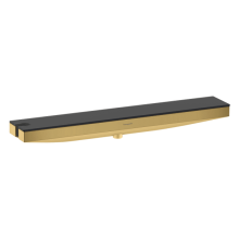 hansgrohe Rainfinity Wandanschluss Porter 500 mit Brausehalter links und Duschablage, Polished Gold Optic