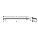 hansgrohe Rainfinity Ablage 500, Chrom