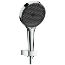 hansgrohe Rainfinity Brausehalterset 130 3jet mit Brauseschlauch 125 cm, Mattweiß