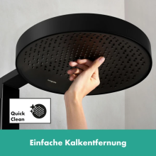 hansgrohe Rainfinity Showerpipe 360 1jet mit ShowerTablet 350, Mattschwarz