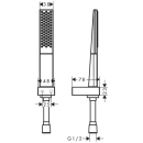 hansgrohe Rainfinity Brausehalterset 100 1jet mit...