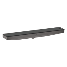 hansgrohe Rainfinity Wandanschluss Porter 500 mit Brausehalter rechts und Duschablage, Brushed Black Chrome