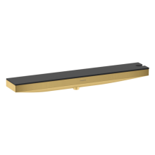 hansgrohe Rainfinity Wandanschluss Porter 500 mit Brausehalter rechts und Duschablage, Polished Gold Optic