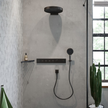 hansgrohe Rainfinity Handbrause 130 3jet EcoSmart+, Brushed Black Chrome