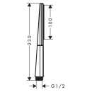 hansgrohe Rainfinity Stabhandbrause 100 1jet, Polished...