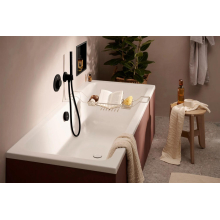 hansgrohe FixFit S Wandanschluss mit Brausehalter, Mattschwarz