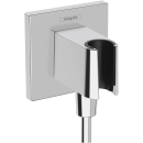 hansgrohe FixFit E Wandanschluss mit Brausehalter, Chrom