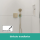 hansgrohe FixFit E Wandanschluss mit Brausehalter, Brushed Bronze