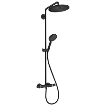 hansgrohe Croma Select S Showerpipe 280 1jet EcoSmart mit Thermostat und Handbrause Raindance Select S 120 3jet, Brushed Bronze