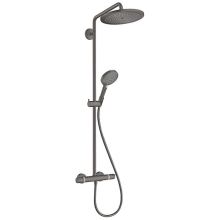 hansgrohe Croma Select S Showerpipe 280 1jet EcoSmart mit Thermostat und Handbrause Raindance Select S 120 3jet, Mattweiß