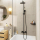 hansgrohe Vernis Blend Showerpipe 240 1jet mit Wannenthermostat, Mattschwarz