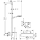 hansgrohe Raindance Select E Brausesystem Aufputz 120 3jet mit Ecostat Select Thermostat und Brausestange 90 cm, Chrom