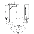 hansgrohe Raindance S Showerpipe 300 1jet mit Thermostat,...