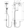 hansgrohe Crometta S Showerpipe 240 1jet EcoSmart Reno, Chrom