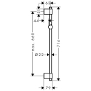 hansgrohe Unica Brausestange Varia 72 cm, Chrom