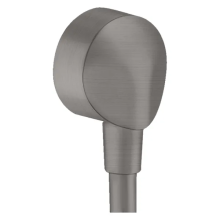 hansgrohe FixFit Wandanschluss E ohne Rückflussverhinderer, Brushed Black Chrome