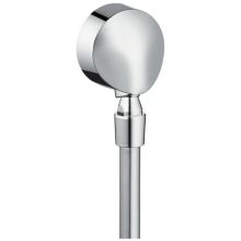 hansgrohe FixFit Wandanschluss E mit Rückflussverhinderer und Kugelgelenk, Chrom