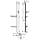 hansgrohe Unica Brausestange E 150 cm mit Isiflex Brauseschlauch 160 cm und Ablagen, Chrom