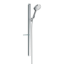 hansgrohe Raindance Select S Brauseset 120 3jet EcoSmart mit Brausestange 90 cm und Ablage, Chrom