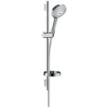 hansgrohe Raindance Select S Brauseset 120 3jet PowderRain mit Brausestange 65 cm und Seifenschale, Chrom