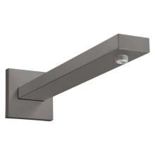 hansgrohe Brausearm E 39 cm mit rechteckigem Schaft, Brushed Black Chrome