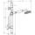 AXOR Montreux Brauseset 0,90 m mit Handbrause 100 1jet, Brushed Nickel