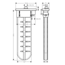 hansgrohe sBox Fertigset oval, Mattschwarz